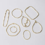10pcs High KC Geometric Charms Round Drop Charm Pendant DIY Earrings Necklace