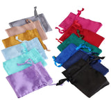 10 Satin Gift Bags 8x10cm 10x15cm Wedding Candy Packaging Drawstring Pouches