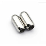 10pcs High Stainless Steel Barrel Magnetic Clasp for Leather Bracelet Findings