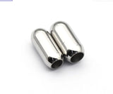 10pcs High Stainless Steel Barrel Magnetic Clasp for Leather Bracelet Findings