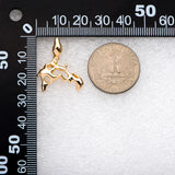 10pcs Hollow Irregular Ear Posts, 18K Plated Brass Stud Earring Components