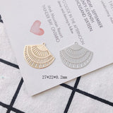10pcs Hollow Pendant Base Silver Charm Necklace Earrings DIY Jewelry
