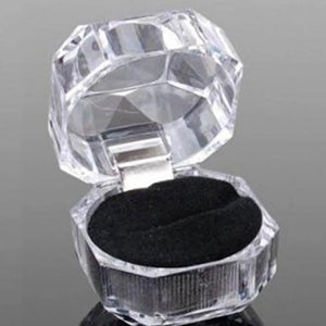 10pcs Acrylic Transparent Jewelry Box for Wedding Packaging