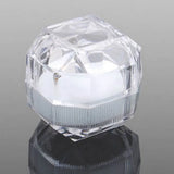 10pcs Acrylic Transparent Jewelry Box for Wedding Packaging