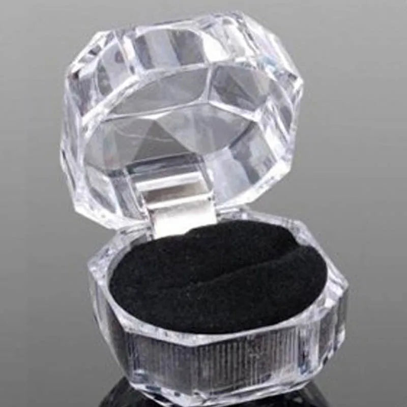 10pcs Acrylic Transparent Jewelry Box for Wedding Packaging