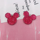 10pcs Sparkle Mouse Charms DIY Jewelry Accessory Pendant
