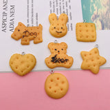 10pcs Resin Cookie Charm for DIY Keychain Earring Scrapbooking Necklace