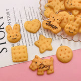 10pcs Resin Cookie Charm for DIY Keychain Earring Scrapbooking Necklace