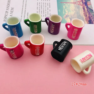 10pcs Resin Cup Charm for Keychain, Earring, Scrapbooking, DIY