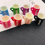 10pcs Resin Cup Charm for Keychain, Earring, Scrapbooking, DIY