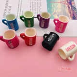 10pcs Resin Cup Charm for Keychain, Earring, Scrapbooking, DIY