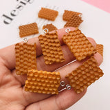 10pcs Resin Honeycomb Charms for Keychain, Earring, Scrapbooking
