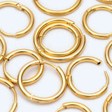 10pcs Huggie Hoop Earrings, 16/18/20mm, Hoops (GB-2209)