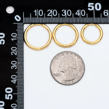 10pcs Huggie Hoop Earrings, 16/18/20mm, Hoops (GB-2209)