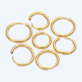 10pcs Huggie Hoop Earrings, 16/18/20mm, Hoops (GB-2209)
