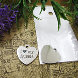 10pcs I Love My Aussie Stainless Steel Charms Pendant