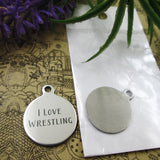 10pcs Stainless Steel Wrestling Charms for Jewelry Making