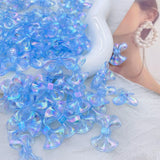 10pcs Ice Permeable 3D Fine Sparkling Skirt Knot Bow Beads ZZ118