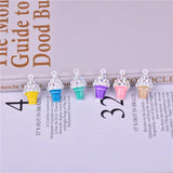 10pcs Ice Cream Sundae Earring Charms Pendant for DIY Jewelry Making