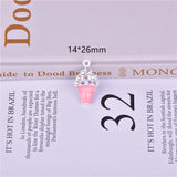 10pcs Ice Cream Sundae Earring Charms Pendant for DIY Jewelry Making