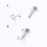 10pcs Titanium Nose Labret Stud Body Jewelry