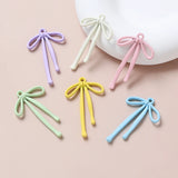 10pcs Spray Painted Bow Pendant DIY Jewelry Charms