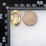 10pcs 18K Plated Brass Earring Posts, Irregular Shape Stud Components