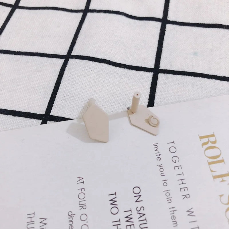 10pcs Irregular Earring Settinngs Colorful Earrings Base Hook for DIY