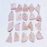 10pcs Natural Rough Stone Pendants Tiger Eye Agates Raw Healing Crystal Quartz