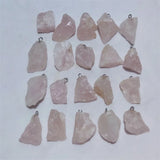 10pcs Natural Rough Tiger Eye Agate Stone Pendants for Jewelry Making