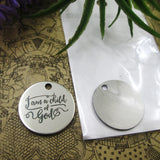 10pcs JAM A CHILD OF GOD Stainless Steel Charms Pendant