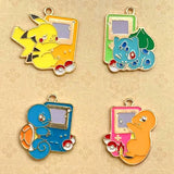 Japanese Style Enamel Game Console Charms Pendant DIY Necklace Earrings Keychain
