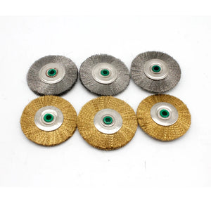 10pcs Jewelry Polishing Wheel Brass Steel Wire Wheel Brush Metal Rust Removal