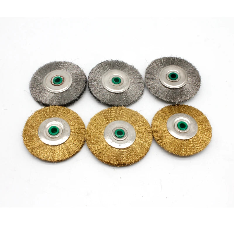 10pcs Jewelry Polishing Wheel Brass Steel Wire Wheel Brush Metal Rust Removal