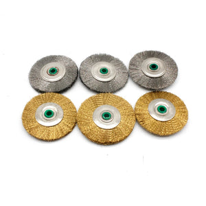 10pcs Jewelry Polishing Wheel Brass Steel Wire Wheel Brush Metal Rust Removal