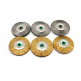 10pcs Jewelry Polishing Wheel Brass Steel Wire Wheel Brush Metal Rust Removal
