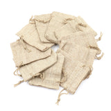 10pcs Jute Bags Gift Drawstring Pouch Packaging Bags For Gift Linen Bags
