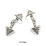 10pcs Sports Fitness Equipment Charms for DIY Jewelry Making