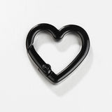 10pcs Colorful Loveheart Spring Clasp Buckle Keychain Lobster Clasp DIY