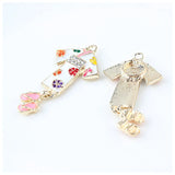 10pcs Kimono Enamel Charms Japanese Clothing Pendants DIY Jewelry Making