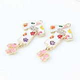 10pcs Kimono Enamel Charms Japanese Clothing Pendants DIY Jewelry Making
