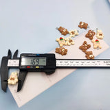 10pcs Korea Bowknot Bear Rabbit Resin Charms for DIY Jewelry