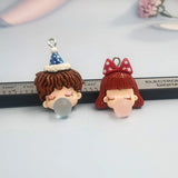 10pcs Korea Blowing Bubbles Resin Charms Earring DIY Jewelry Making