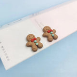 10pcs Gingerbread Man Biscuit Pendant Charms DIY Earrings C352