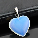 10pcs/LOT Moonstone Love Heart Charms for Jewelry Making