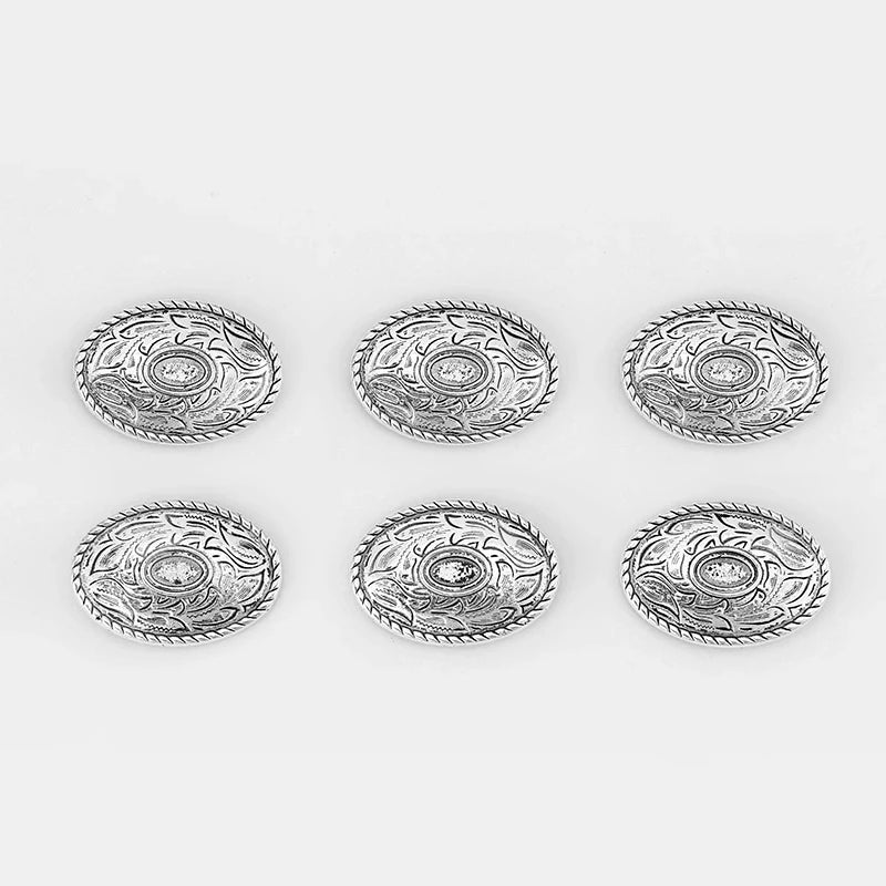 10pcs Lacework Carved Oval Slider Beads Spacer Charms for 12mm Flat Leather Cord