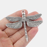 10pcs Large Dragonfly Charms Pendants Jewelry Necklace Making Findings