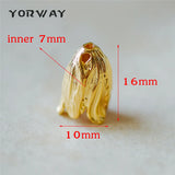 10pcs Large Flower Bead Caps 16/ 22mm, Tulip Floral Tassel Caps