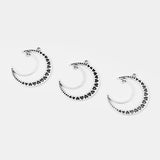 10pcs Crescent Moon & Hearts Charms Pendants 51x46mm