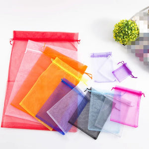10pcs Large Organza Bag 9x12 10x15 13x18 15x20 17x23 20x30